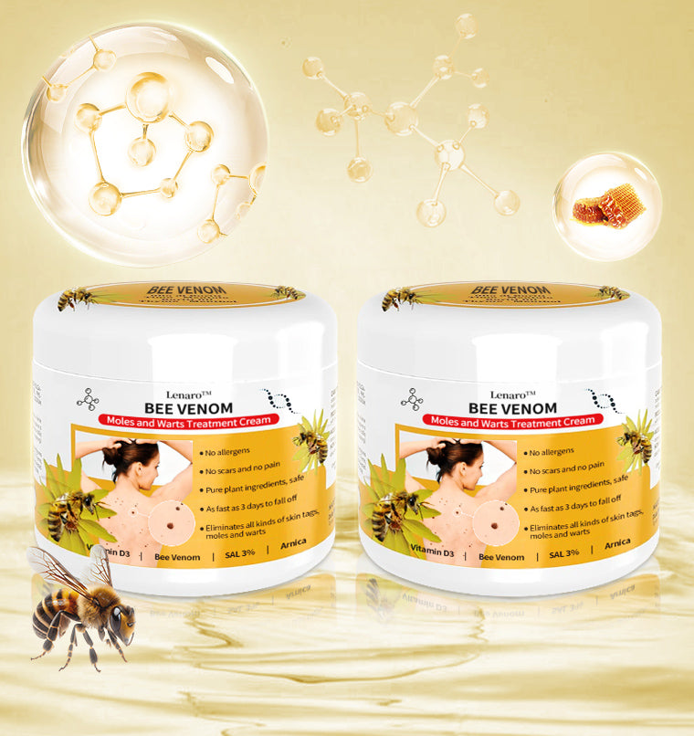 [✨Last day for 50% off✨]🐝🐝🐝 Lenaro™ Bee Venom Mole and Wart Treatment Cream(👨‍⚕AAD RECOMMENDS)