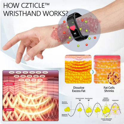 ✨✨CZTICLE™ Ultrasound Wristband for Diabetes & Obesity (Effective for diabetes, coronary heart disease, hypertension)