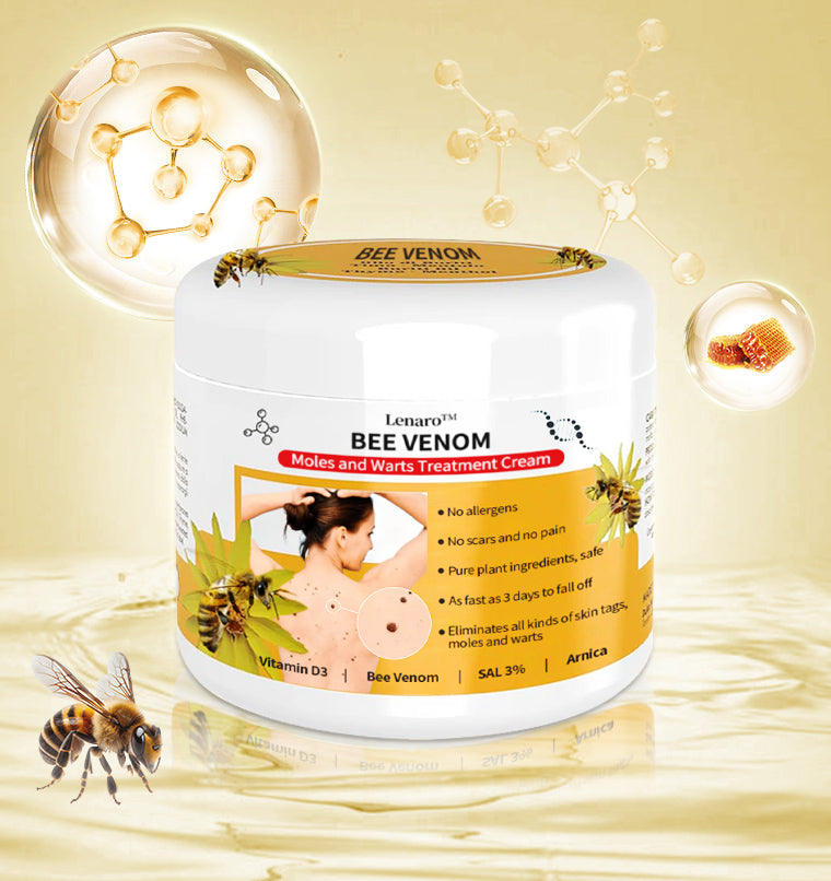 [✨Last day for 50% off✨]🐝🐝🐝 Lenaro™ Bee Venom Mole and Wart Treatment Cream(👨‍⚕AAD RECOMMENDS)